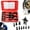 Red, variant on 10Pcs Heavy Duty Blind Hole Bearing Puller Tool Set, 8-25mm Internal Bearing Extractor with Slide Hammer, Wheel Hub Removal Kit for Motorcycle, Bicycle and Automotive Repair (Red)
