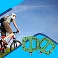 thumbnail image 2 of Ztto 1 par de bicicletas Pedal plano antideslizante Color Sólido Ciclismo al aire libre Pedales de bicicleta Pedales de Ciclo Piezas Capuchones Ajuste Green seitruly OD002861-05B, 2 of 7