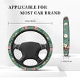 thumbnail image 6 of YFYANG Universal Elastic Vintage Roses Floral Pattern Car Steering Wheel Cover, Non-Slip Sweat Absorbent, 6 of 8