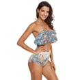 thumbnail image 3 of Ckdifva Dragonfly Flowers Plants Womens High Waisted Bikini Set Two Piece Swimsuit Bathing Suits, 3 of 5