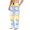 thumbnail image 2 of FORMRS Mens Pajama Pants with Pockets Sleepwear Lounge Bottoms Sizes S-2XL, Light Blue Daisy, 2 of 7