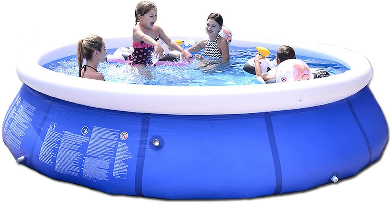 Inflatable Above Ground Swimming Pool for Adult, Outdoor Backyard ...