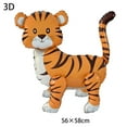 thumbnail image 6 of Jungle Animal Balloons Giant Animal Standable Foil Balloon Lion Tiger Giraffe Elephant Baby Shower Jungle Safari Party Supplies, 6 of 10