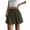 Army Green, variant on Womens Girl High Waisted Pleated Tennis Skirt School A-Line Skirts Green L