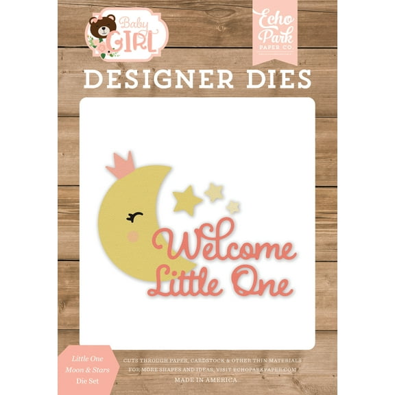 Echo Park Paper Dies, Little One Moon & Stars, Baby Girl