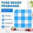 thumbnail image 4 of Pink Engraved 2.6mm Square Pegboard, 104 Pin Fuse Beads Board for Diy, Pixel Art Craft Board for Keychain Making, 4 of 5