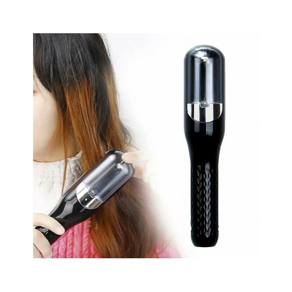 Fawoonu Electric Hair Ends Trimmer for Split Ends, Portable Hair Clipper with Cleaning Brush, Black - Ideal for All Hair Types, Travel-Friendly, and Perfect Gift for Women