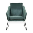 thumbnail image 3 of RST Brands Cydni Velours Rembourré Accent Chaise en Vert, 3 of 6