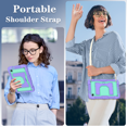 thumbnail image 6 of Case for Samsung Galaxy Tab A11 2025/A9 2023 8.7 inch Model (SM-X110/X115/X130/X135) Contrast Color Multiple Protection Cover With Foldable Stand and Shoulder Strap, 6 of 8