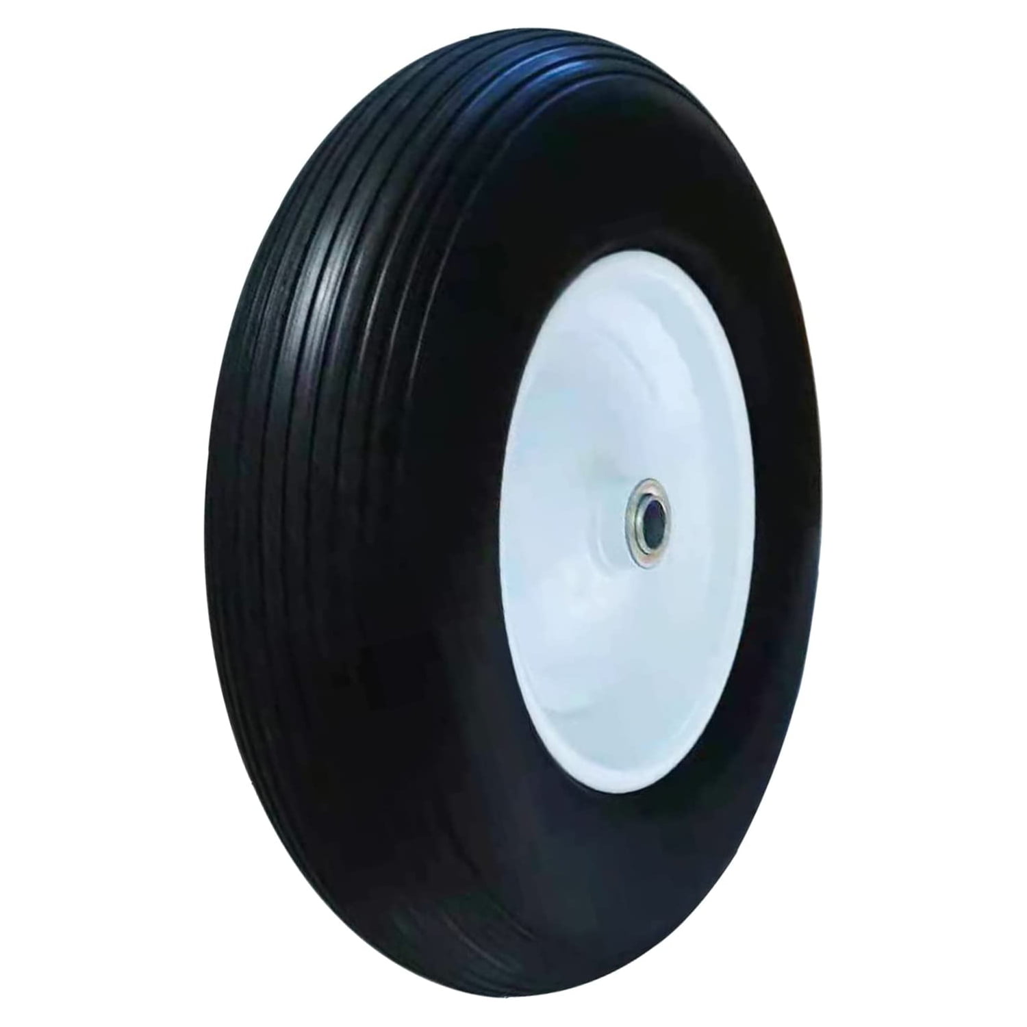 4.80/4.00-8 Pneumatic Wheelbarrow Wheel and Tires with 2 Center Hub and  5/8 Bearings, 4.80 4.00-8 Tire and Wheels for Wheelbarrow and Yard Cart