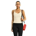 thumbnail image 7 of ANFERRY Ribbed Athletic Tank Tops for Women with Built in Bra Racerback Seamless Scoop Neck Workout Camis Top, 7 of 7