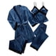 thumbnail image 3 of TaTaai Women's Velvet Pajamas Set, Four Piece Lounge Wear Suit, Elegant Soft Home Outfit, Cozy Christmas and Valentine's Day Sleepwear Gift, 3 of 5