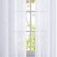 thumbnail image 3 of Bohogeo Trellis Voile Sheer Curtains,52"x84" for Living Room Window Panels, Grommet Top Design, Elegant Jacquard, Room Darkening,2pcs, 3 of 5
