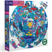 eeBoo Under The Sea AIF4100 Piece Round Puzzle/Ages 5+