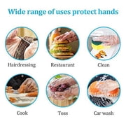 PE Glove Plastic Clear Disposable Gloves for Food Cleaning Catering Beauty 100 PCS