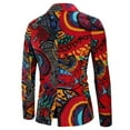 thumbnail image 2 of Famous style retro elegant gentleman casual men's suits printed single piece suit large size men's clothing, 2 of 3