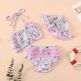 thumbnail image 3 of URMAGIC Toddler Girl Swimsuits Infant Baby Girl Bathing Suit Bikini Sets 0-3 Years, 3 of 9