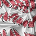 thumbnail image 5 of Ambesonne Watermelon Valance Pack of 2, Tasty Juicy Fruit Theme, 42"X18", Dark Coral Charcoal Grey, 5 of 5