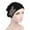 Black, variant on FUNUONY Women's Stretch Velvet Turban Hat Cancer Chemo Beanie Beaded Flower Hair Wrap Cap Headwear Women's Elegant Soft Velvet Turban Beanie with Beaded Flower Hat Chemo for Cancer Hair Loss Ladies