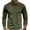 AJ10_Army Green, variant on Resicozy Men's Corduroy Shirts Solid Color 2025 Fall Half Button Long Sleeves Shirt Casual Work Collared Shirt Black 3XL
