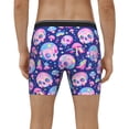 thumbnail image 4 of Cauagu colorful Skull mushroom rainbow Print Men's Boxer Briefs, Funny & Cute Underwear Elastic Waistband Briefs Ideal Gift for Men,1-Pack, 4 of 7