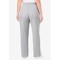 thumbnail image 2 of Woman Within Plus Size Better-Fleece Side-Stripe Pull-On Sweatpants, 2 of 3