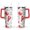 Red-5, variant on 40oz Colorful Red Crab Stainless Steel Flip Straw Tumbler Spill Proof Travel Cup Double Wall Vacuum Insulated Coffee Mug with Top Handle