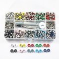 thumbnail image 2 of Redempat 400PCS/Set Snap Fastener Kit Metal Eyelets Button Repair Press Stud Manual Quilting Knitting Fixing Tools Removable, 2 of 6