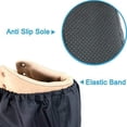 thumbnail image 3 of Water Resistant, Non-Slip, Washable Reusable Boot and Shoe Covers for Real Estate Contractors to Keep Floors, Shoes and Rooms Clean - 5 Pairs (Large, Black), 3 of 5