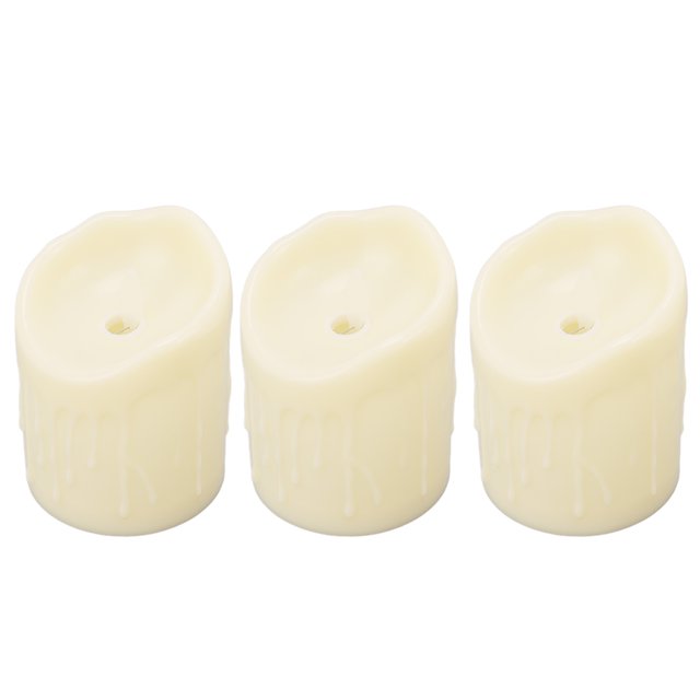 Luz De Vela LED, Velas Electrónicas Realistas Protección Del Medio Ambiente 3 Piezas Hermosa Sin Llama Para Fiesta Para Boda ANGGREK Otros