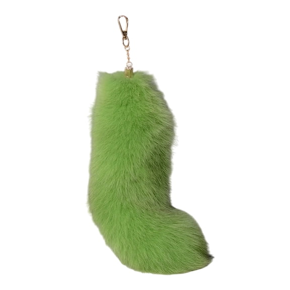 Acahhotxx Fox Tail Keychain, Plush Faux Hair Foxes Tail Keychain Elegant Keyrings Charm with Foxes Tail Pendant Fashionable Keychain Decorations