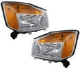 thumbnail image 2 of For 08-15 Titan Pickup Truck Headlight Headlamp Head Light Lamp w/Bulb PAIR SET, 2 of 5