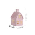 thumbnail image 3 of Ceramic Houses Figurines Tabletop Decor Village Set Scene Props For Party And Celebrations, 3 of 8