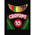 thumbnail image 3 of T-Shirt à Imprimé Graphique Craies de Cire pour Femmes, Col Rond Décontracté Manches Courtes, Tissu Polyester Confortable avec Extensibilité Moyenne, Motif Géométrique, pour Toutes les Saisons, 3 of 8