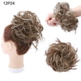 thumbnail image 2 of Chignon Synthétique Désordonné Pièce de Cheveux Ondulée Bouclée Élastique Chignon Épais pour Femmes Filles, 2 of 7
