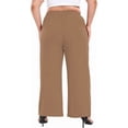 thumbnail image 5 of WUJINXIA Womens Plus Size High Waist Drawstring Wide Leg Palazzo Pants Casual Daily Trousers With Pockets 1X-5X, 5 of 6