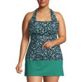 thumbnail image 3 of Lands' End Women's Plus Size Chlorine Resistant Square Neck Halter Tankini Swimsuit Top, 3 of 3