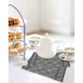 thumbnail image 4 of Blue Boho Kitchen Dish Towels for Drying Dishes Set of 3, Vintage Ethnic Tribe Abstract Art Floral Waffle Weave Microfiber Hand Tea Bathroom Towels Quick Dry & Absorbent Towel 12x12, 4 of 7