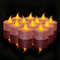 thumbnail image 1 of Velas LED Furora Lighting Rosa con Purpurina para Decoración del Hogar, 1 of 9