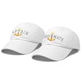 thumbnail image 4 of DALIX Matching Captain And First Mate Hat Set Embroidered Ball Cap in White, 4 of 7