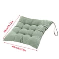 thumbnail image 5 of Comfort Faux Linen Seat Cushion Breathable Office Chair Pad Ergonomic Design with Ties For Home Living Room Bedroom, 5 of 20