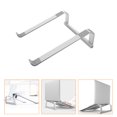 thumbnail image 3 of 1pc Laptop Stand Elevated Rack Heat Sink Base Portable Laptop Rack (Silver), 3 of 7