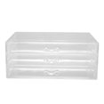 thumbnail image 4 of Earring Storage Box, Easy Cleaning Acrylic Jewelry Storage Box Clear Space Saving 3 Drawers Rustproof  For Women For Rings For Necklaces, 4 of 8