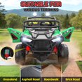 thumbnail image 5 of VIBESPARK 24 Volt 2 Seater Ride on Toys for Kids, Powered Ride on Cars with Remote Control, Electric UTV Car for 3-8 Boys Girls Gift w/ Bluetooth, LED Light, Music, Green, 5 of 8