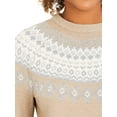 thumbnail image 5 of Martha Stewart Everyday Women's Fair Isle Shawl Pullover Sweater, 5 of 7