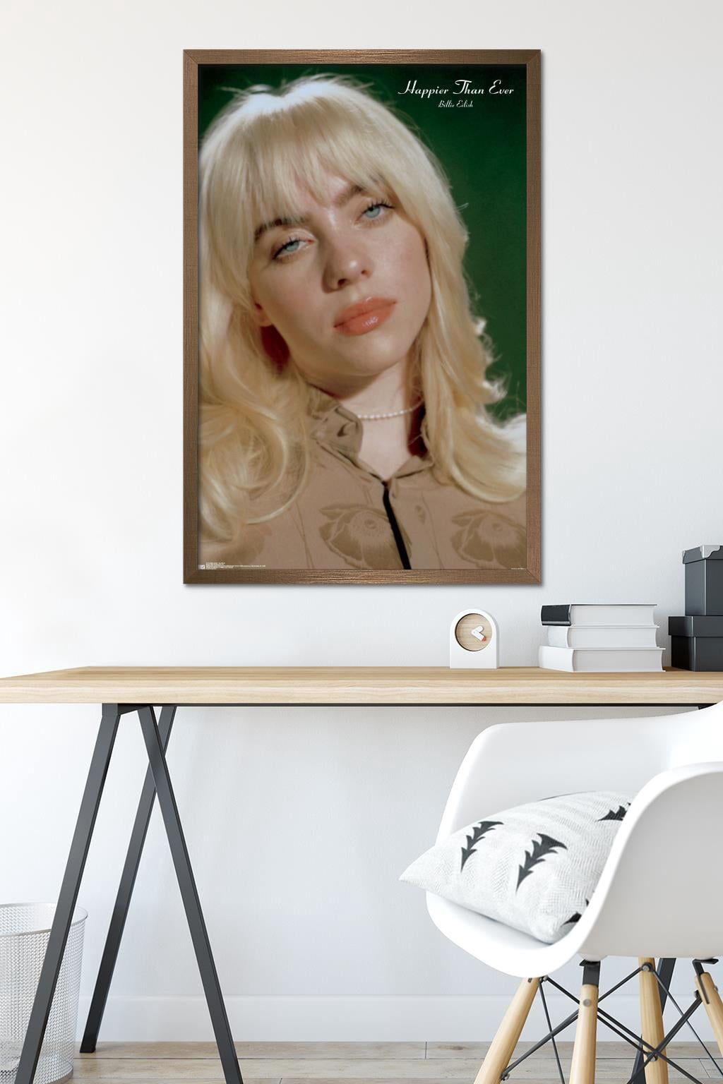 Billie Eilish - Headshot Wall Poster, 22.375" x 34" Framed