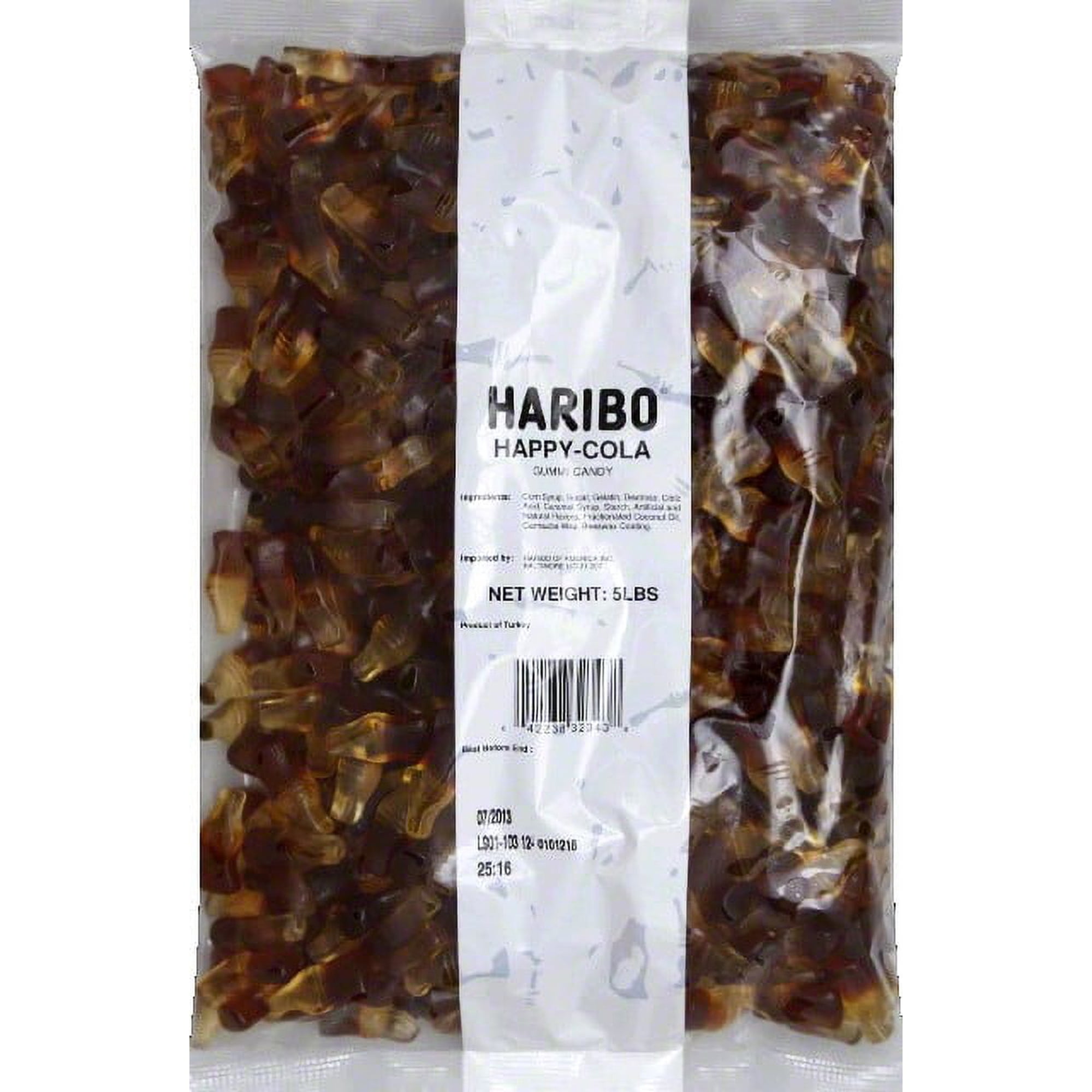 Haribo Gummy Cola Bottles, 5 LB