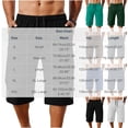 thumbnail image 4 of OGLCCG Mens Athletic Gym Capri Pants Running Workout Basketball Long Shorts with Pockets Drawstring Elastic Waist Sports Crop Pants,XL,White, 4 of 6