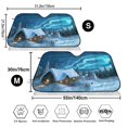 thumbnail image 2 of Goofa Mountain Cottage In Snow Printed Car Windshield Sunshade,Foldable Reflective Sun Visor,UV Protection Heat Blocker Sunshade,Car Cooling Accessory-Medium, 2 of 7