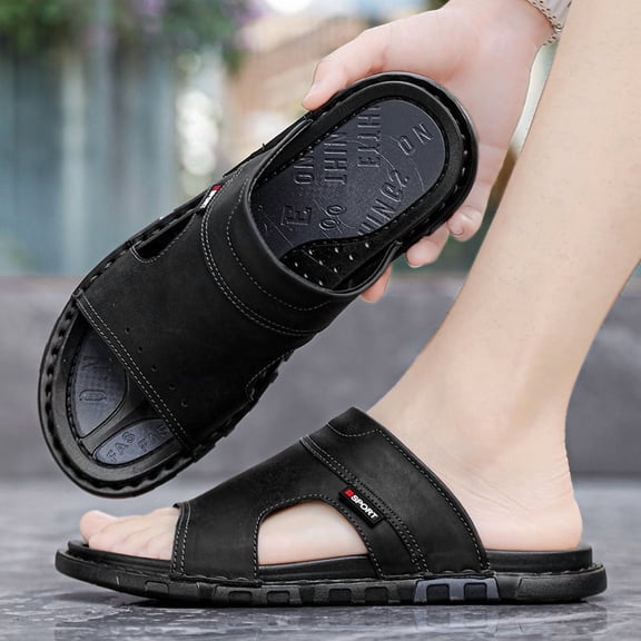 [Comfortable Beach Sandals] Comfortable Men's Beach Sandals | Thick-Soled Breathable Soft-Soled Outdoor Wear